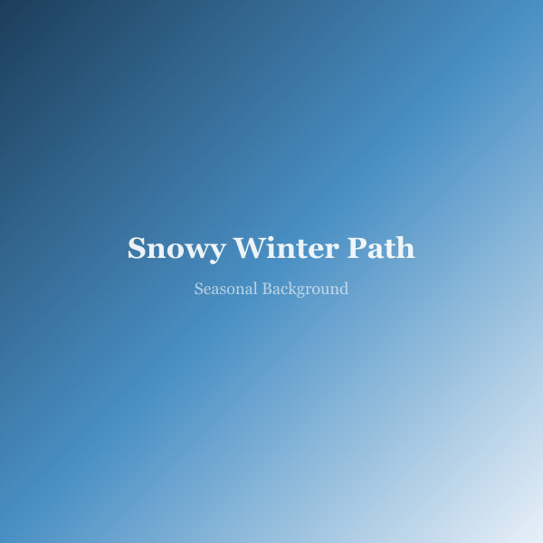 Walk with Jesus at the Snowy Winter Path