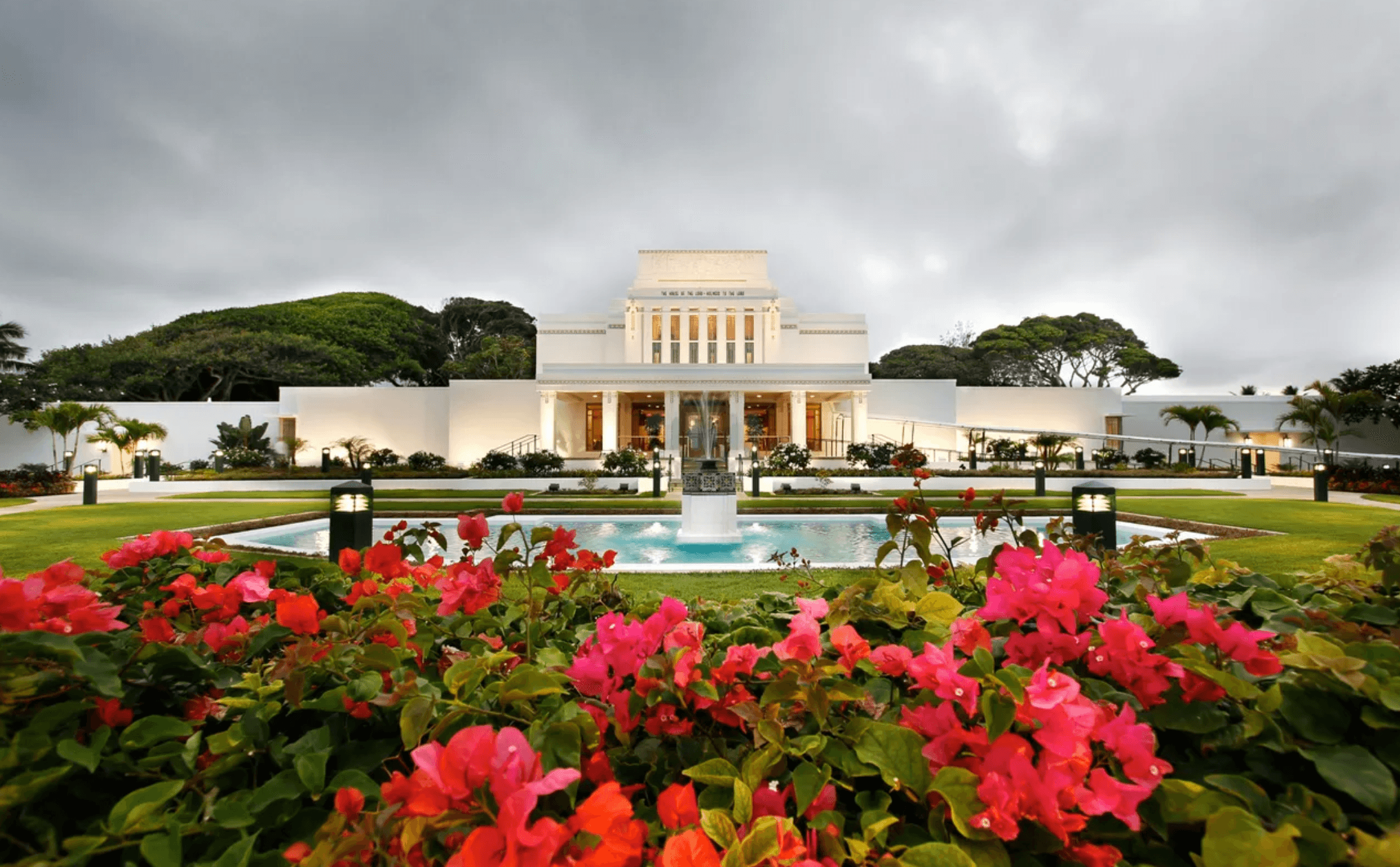 Laie Hawaii Temple background