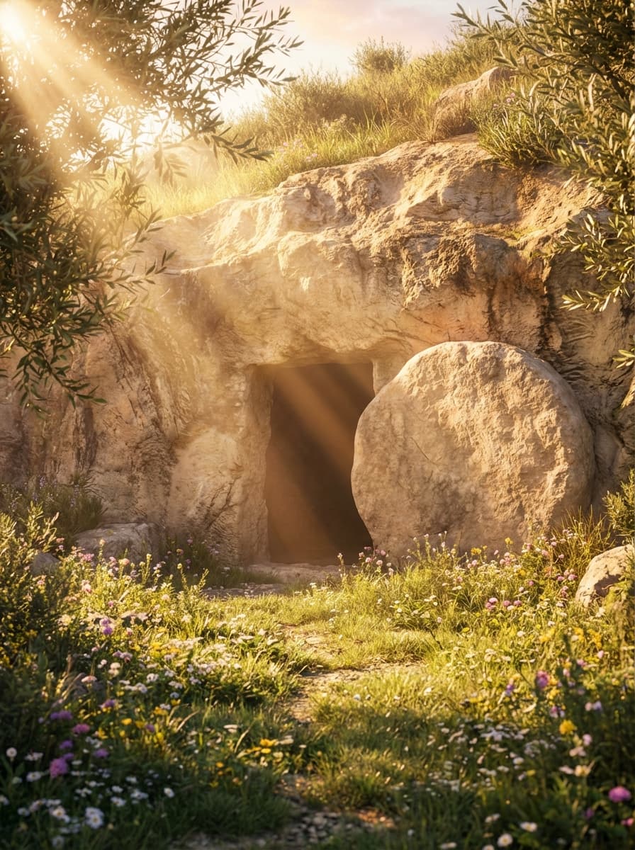 Walk with Jesus at the Easter Empty Tomb